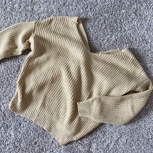 Reversible Twist Knot Knit Sweater